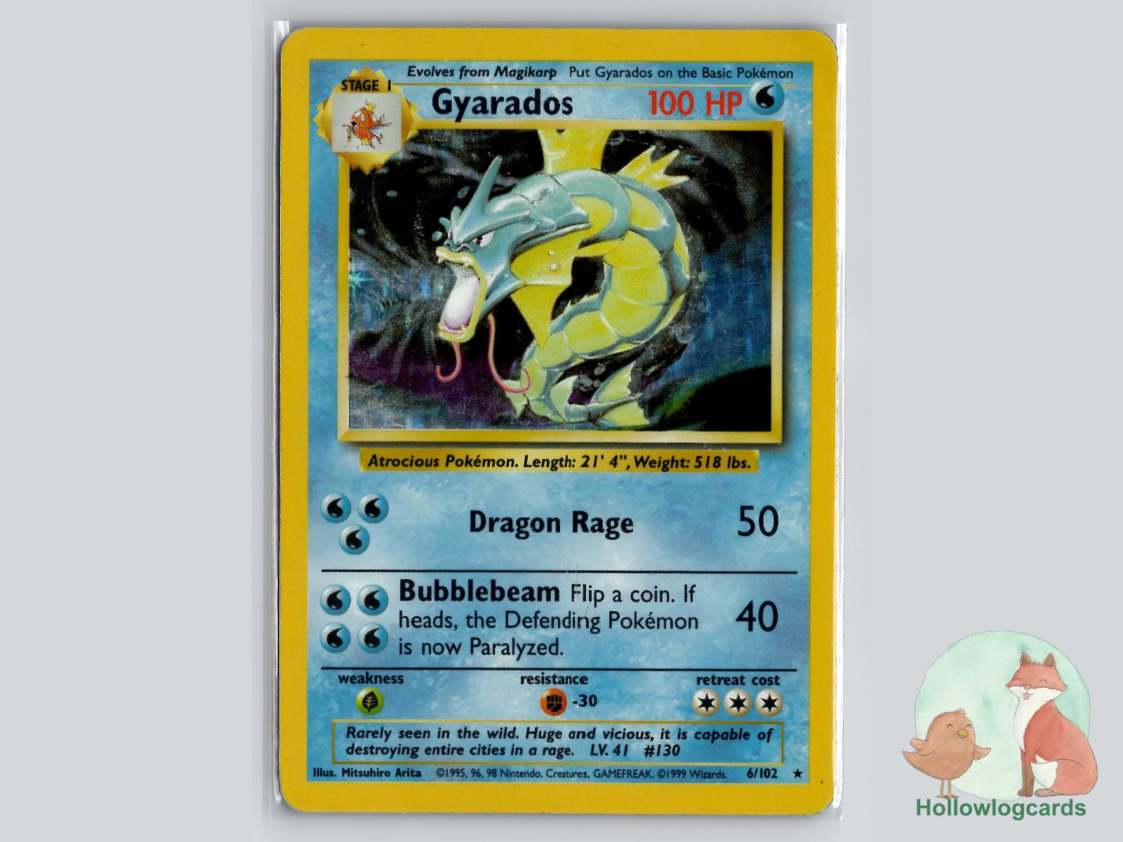 Gyarados (6/102) - Base Pokémon Card