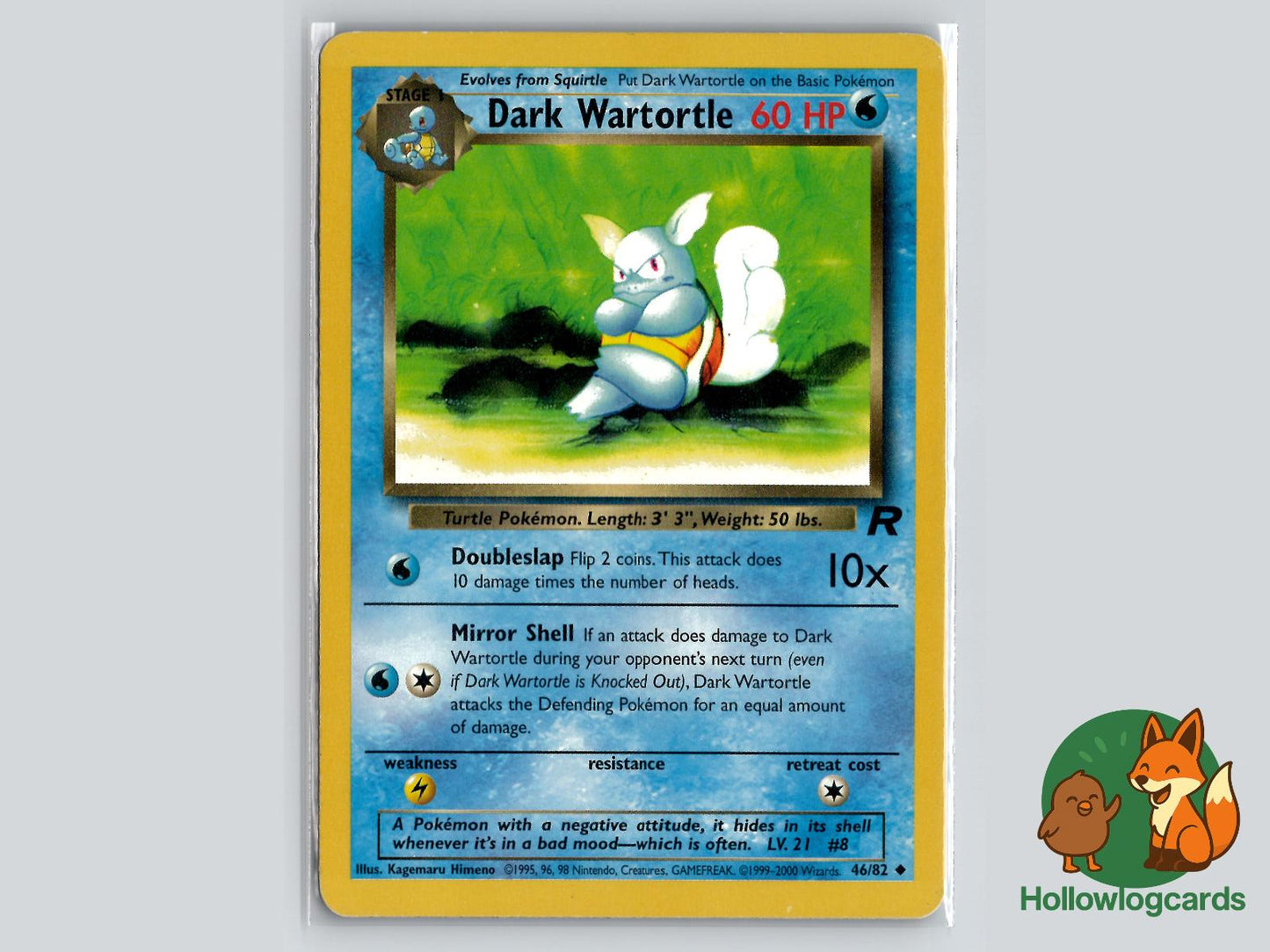Dark Wartortle (46/82) - Team Rocket Pokémon Card