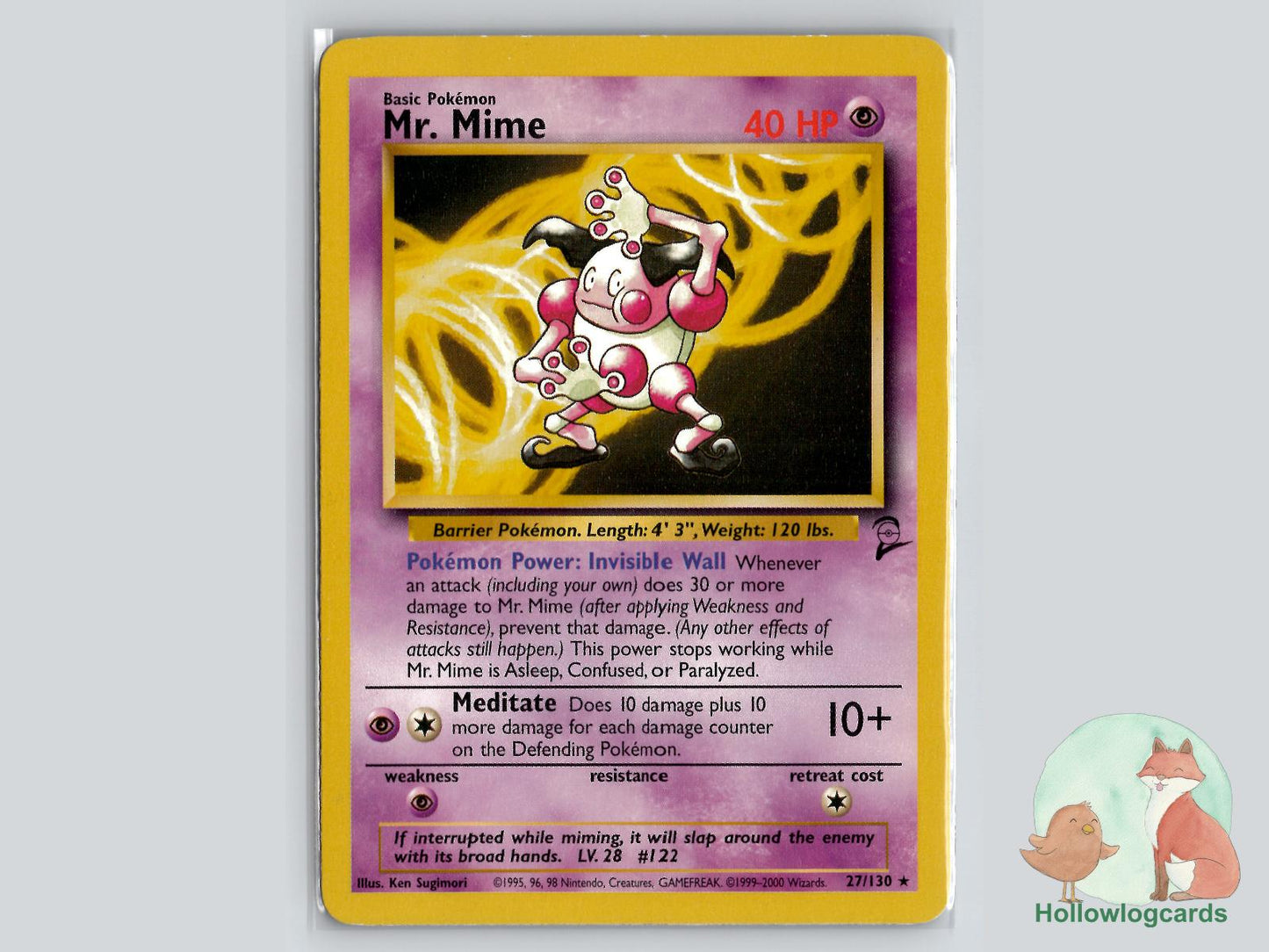 Mr. Mime (27/130) - Base Set 2 Pokémon Card