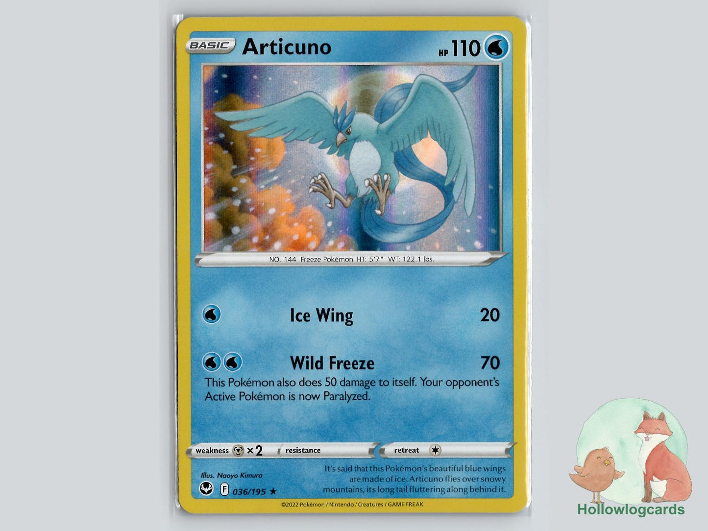 Articuno (036/195) - Silver Tempest Pokémon Card