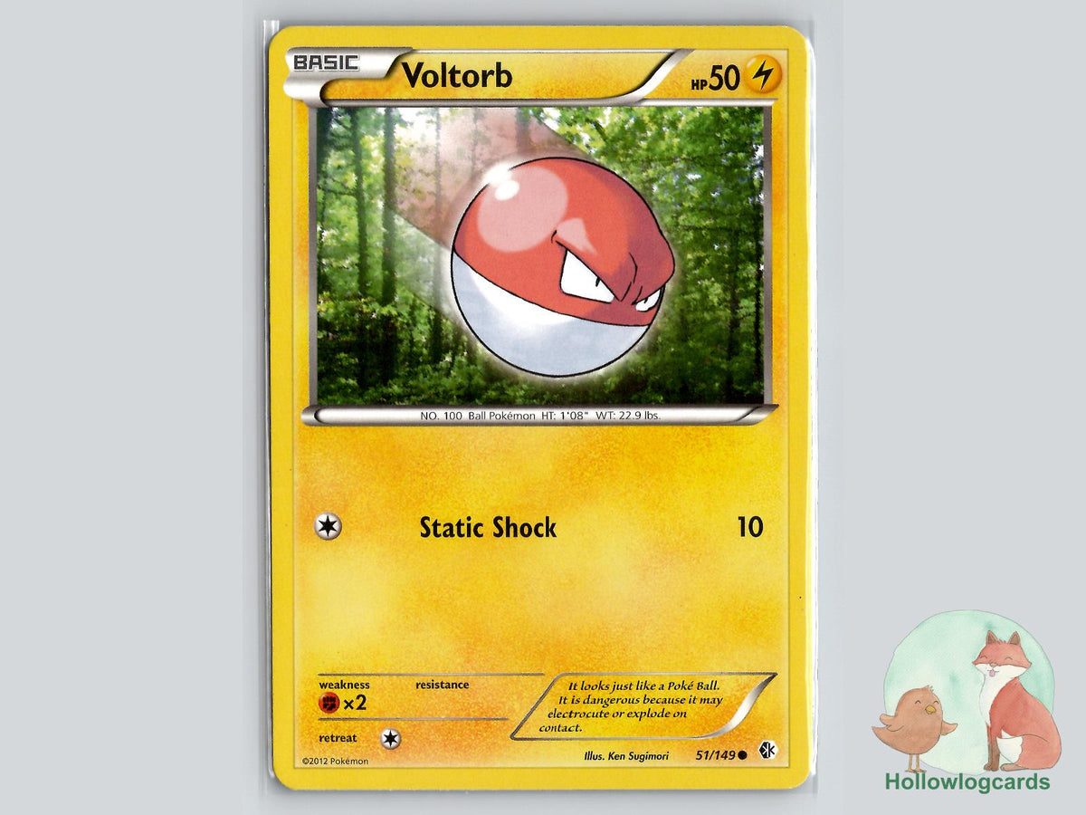 Voltorb (51/149) - Boundaries Crossed Pokémon Card