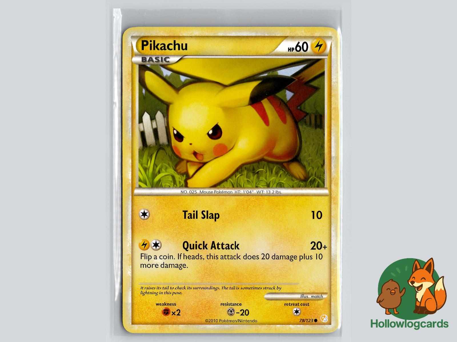 Pikachu (78/123) - HeartGold & SoulSilver Pokémon Card