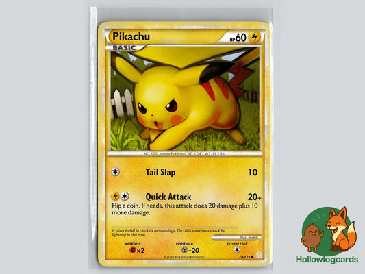 Pikachu (78/123) - HeartGold & SoulSilver Pokémon Card