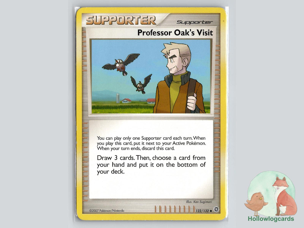 Professor Oak's Visit (122/132) - Secret Wonders Pokémon Card