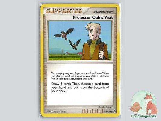 Professor Oak's Visit (122/132) - Secret Wonders Pokémon Card
