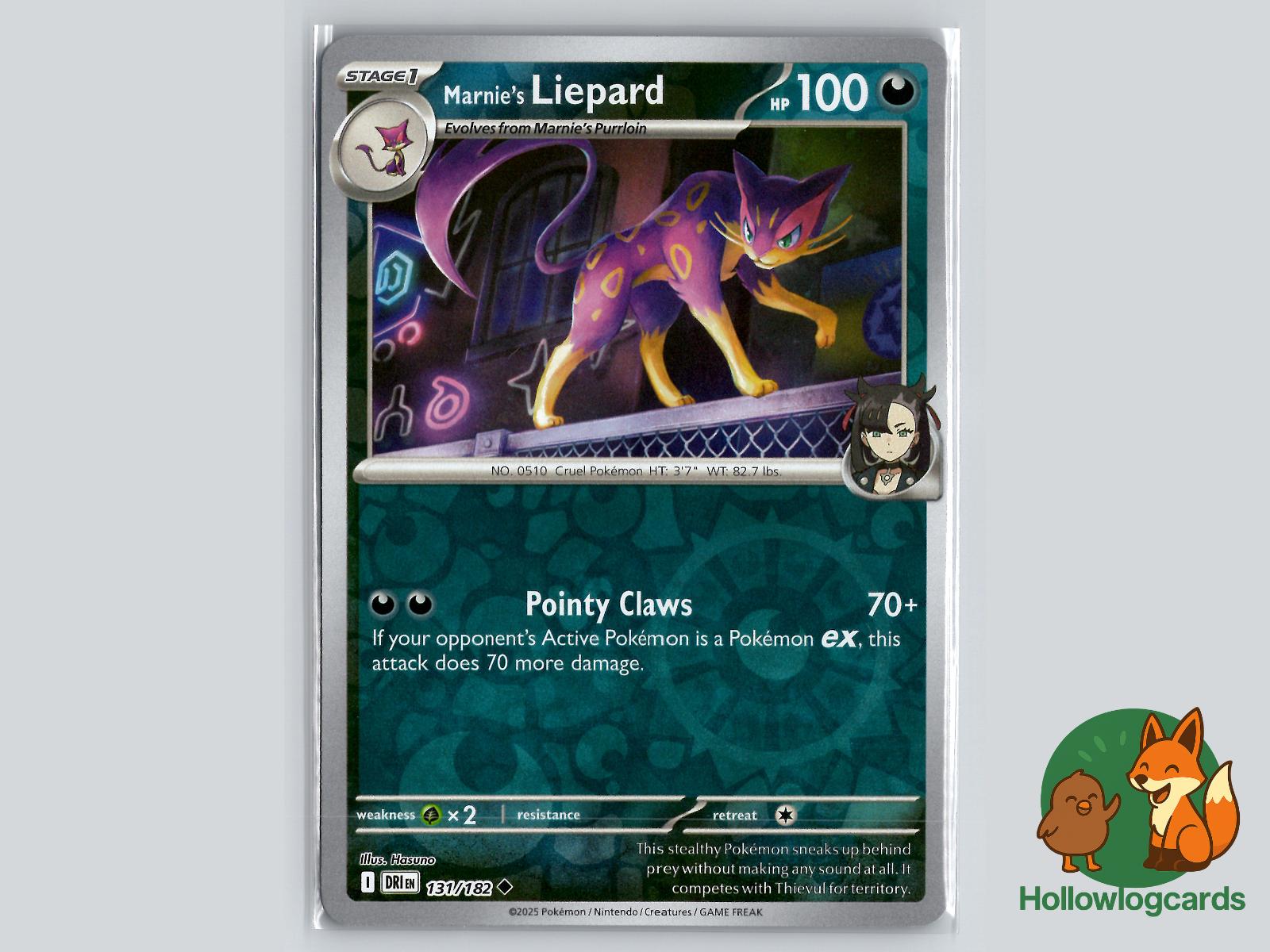 Marnie's Liepard (131/182) - Destined Rivals Pokémon Card