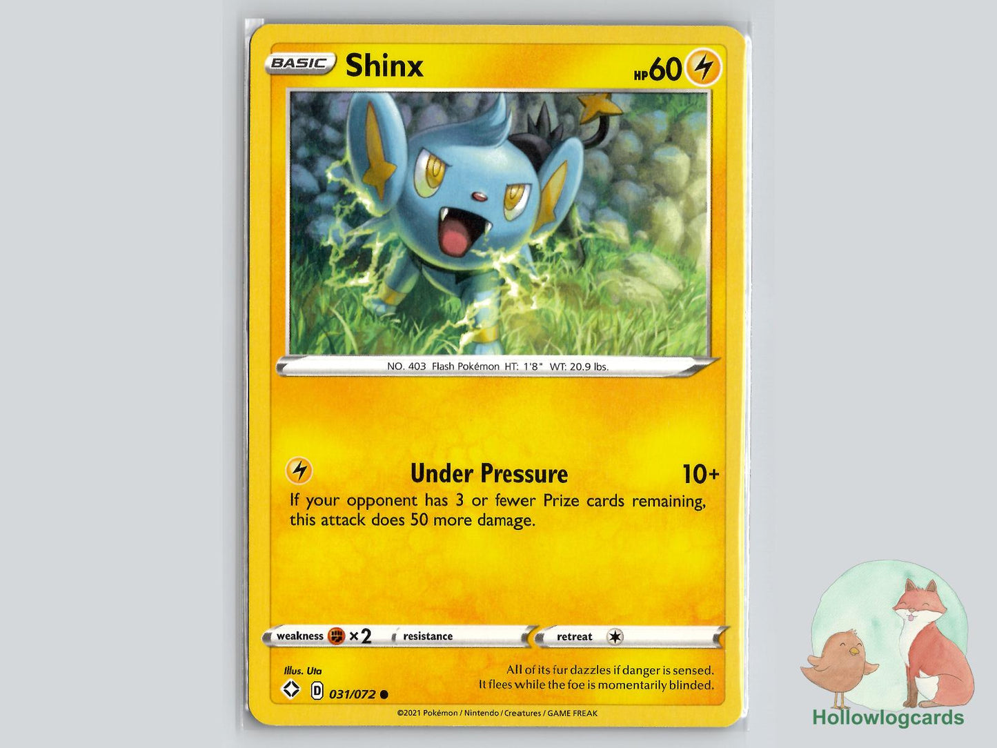 Shinx (031/072) - Shining Fates Pokémon Card