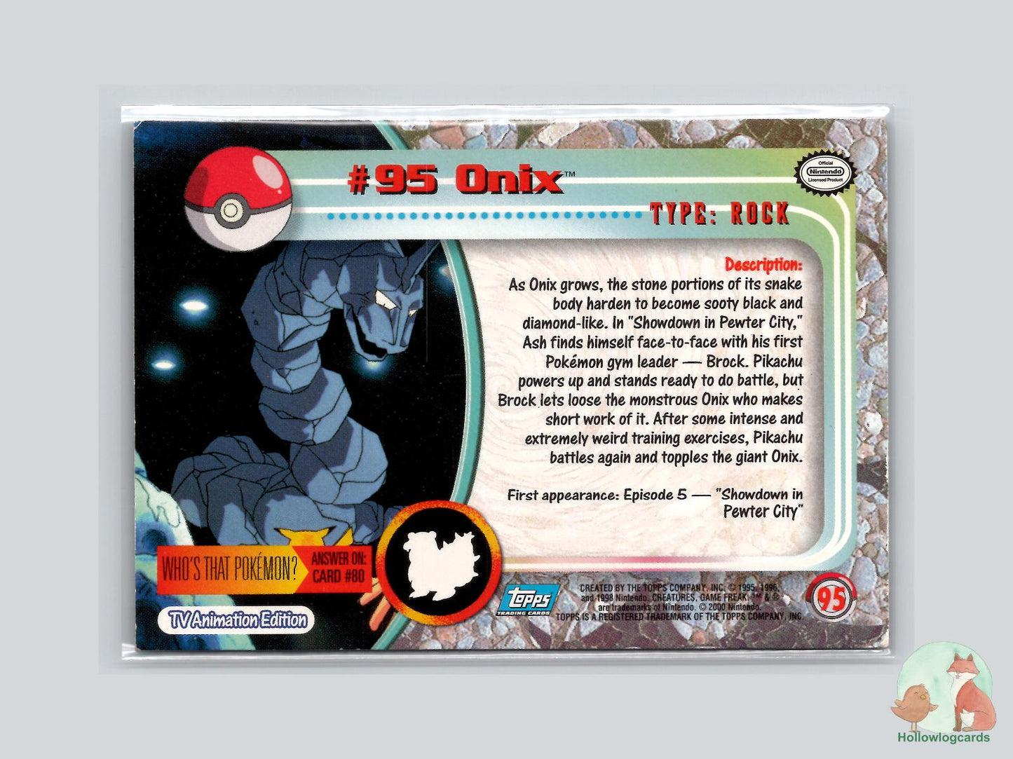 Onix (#95) Chrome - Topps Trading Cards Series 2