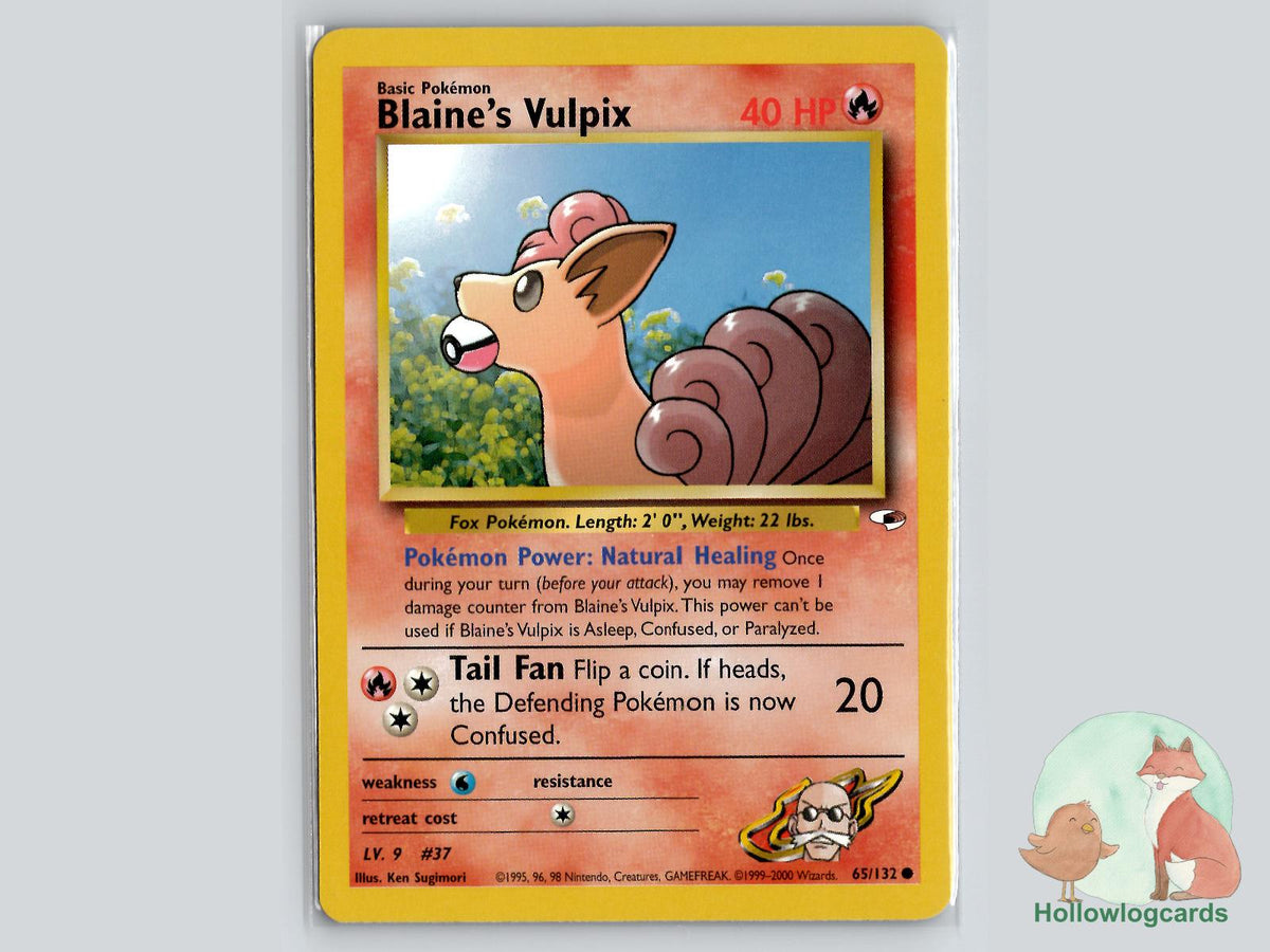 Blaine's Vulpix (65/132) - Gym Heroes Pokémon Card