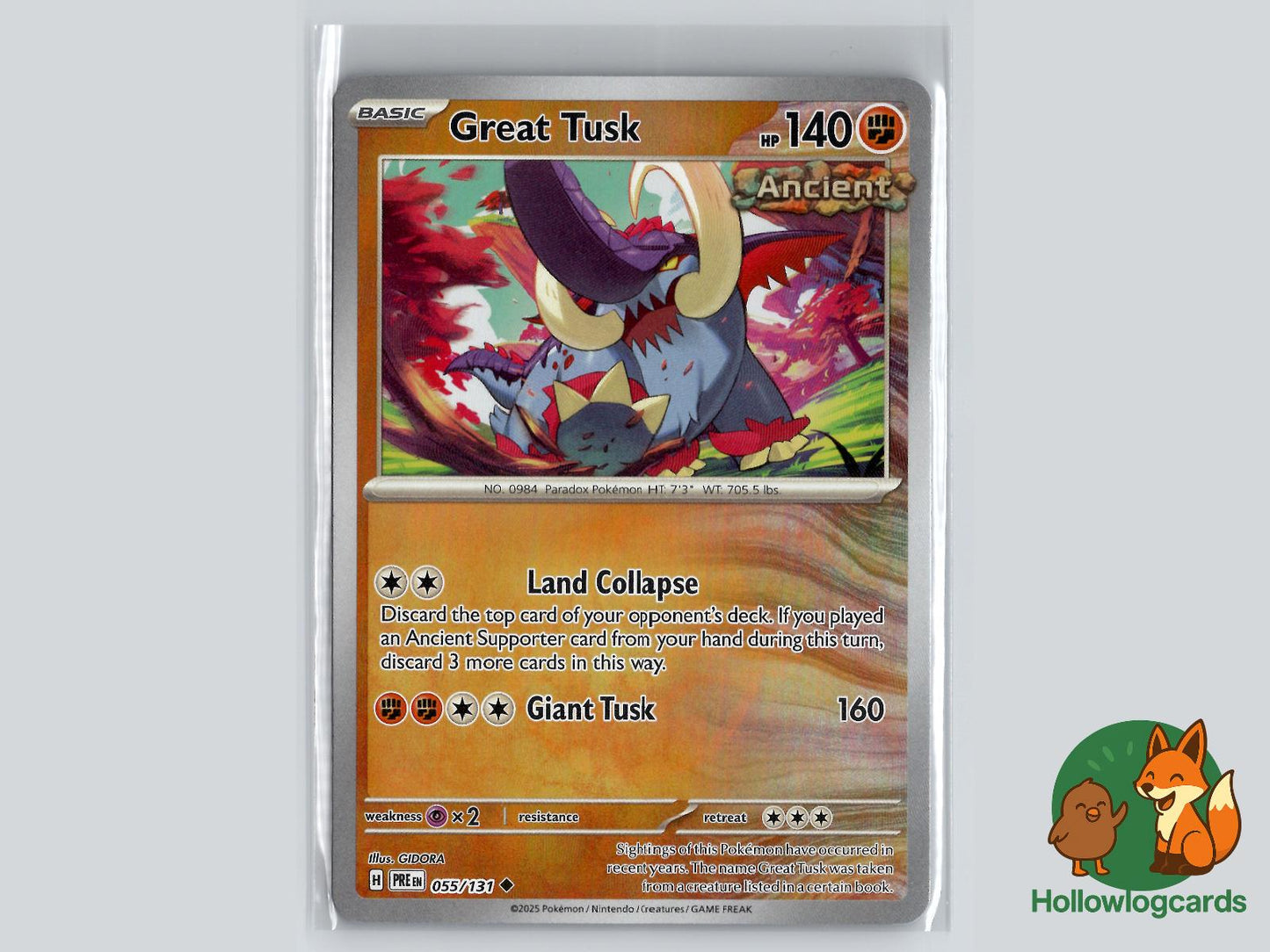 Great Tusk (055/131) - Prismatic Evolutions Pokémon Card