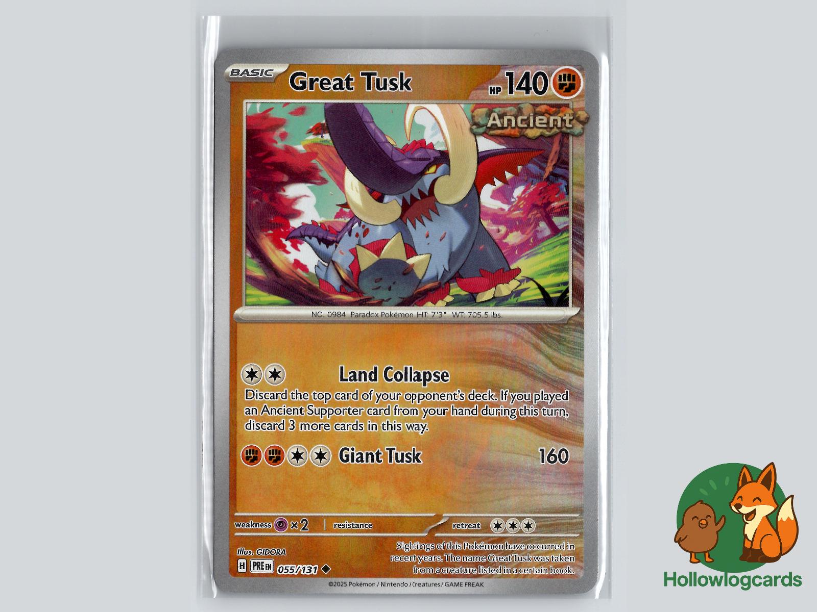 Great Tusk (055/131) - Prismatic Evolutions Pokémon Card
