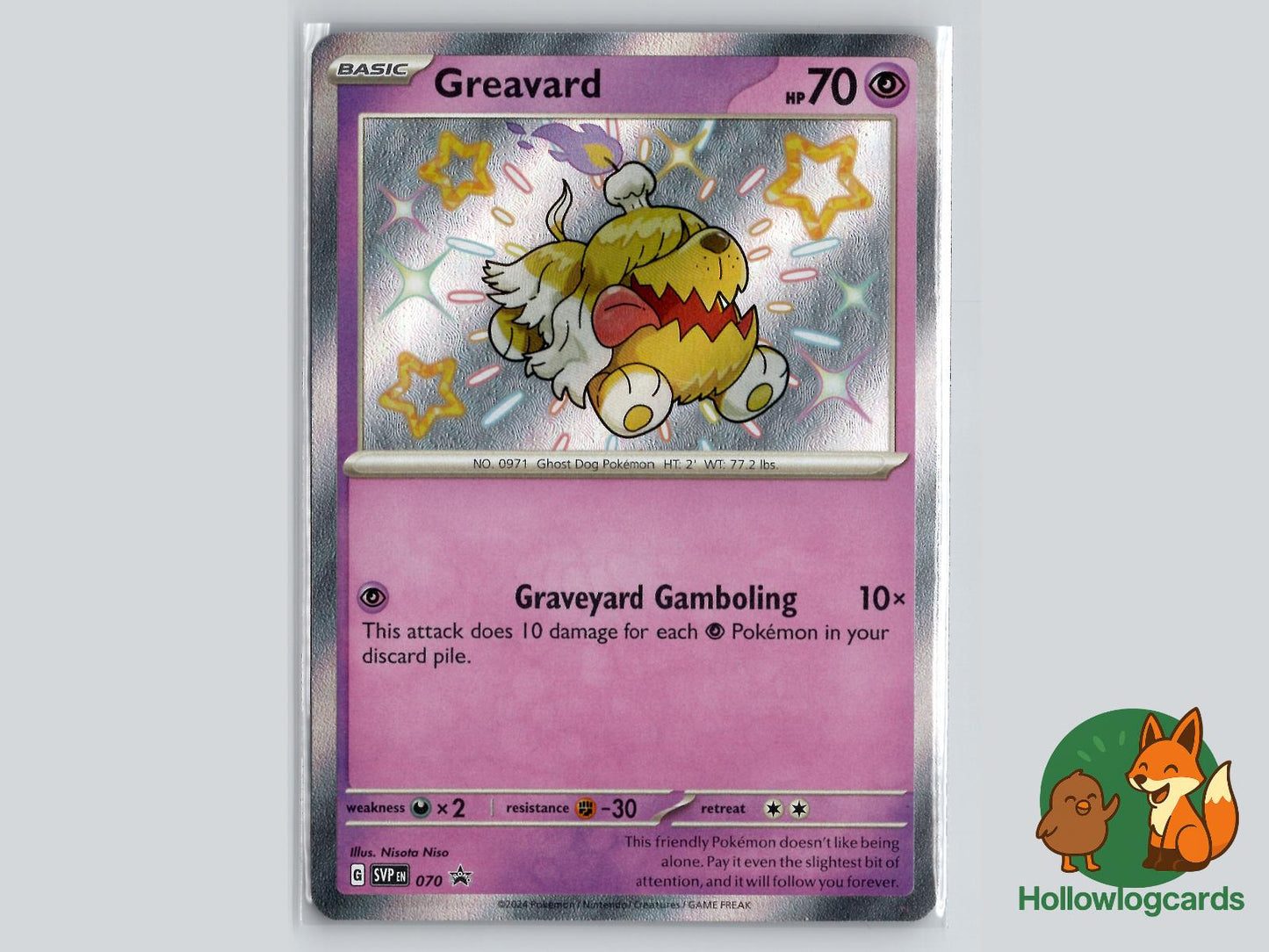 Greavard (070) - Scarlet & Violet Pokémon Card