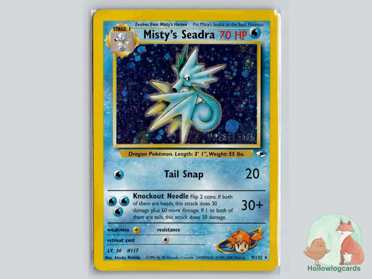 Misty's Seadra (9/132) - Gym Heroes Pokémon Card