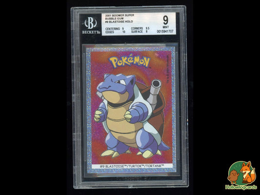 Graded Blastoise Holo (9) Pokémon Card