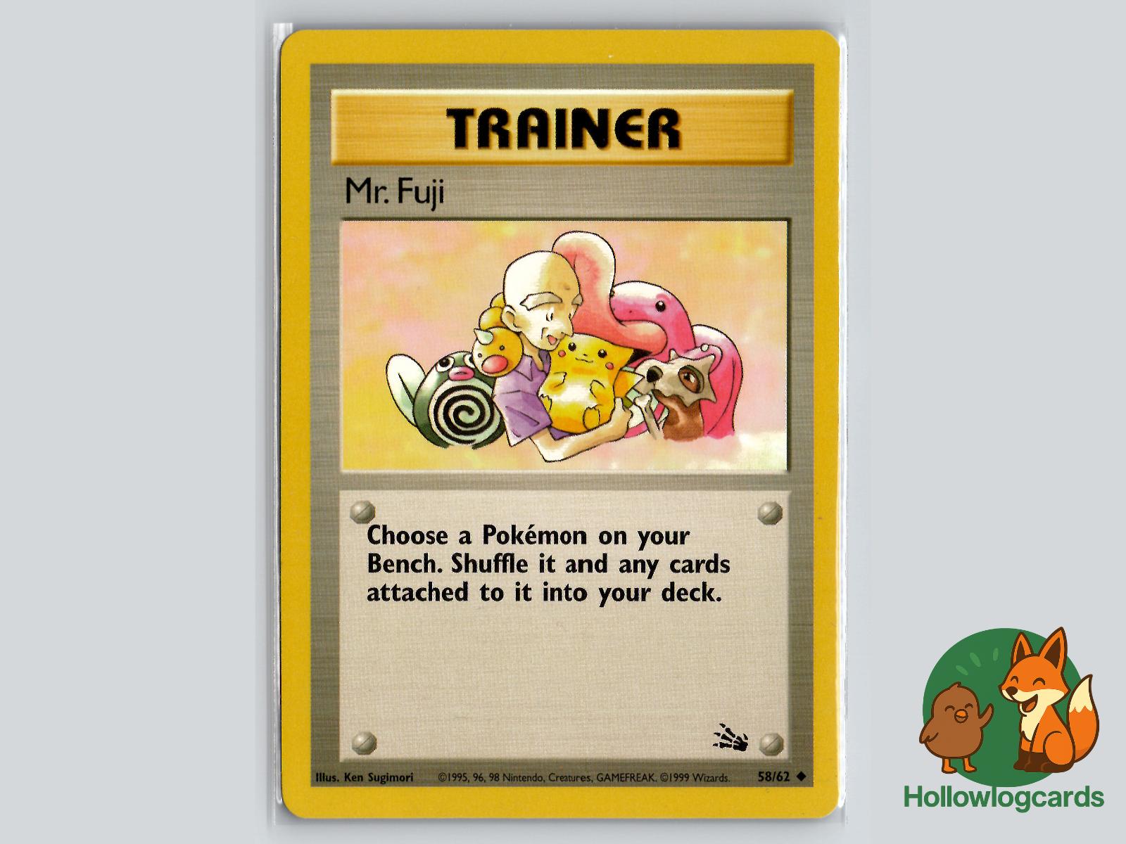 Mr. Fuji (58/62) - Fossil Pokémon Card