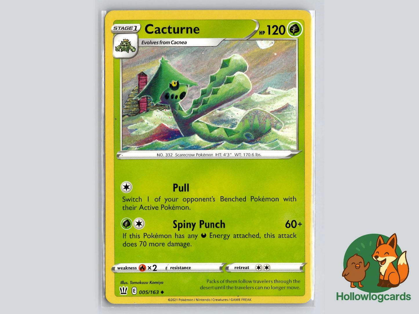 Cacturne (005/163) - Battle Styles Pokémon Card