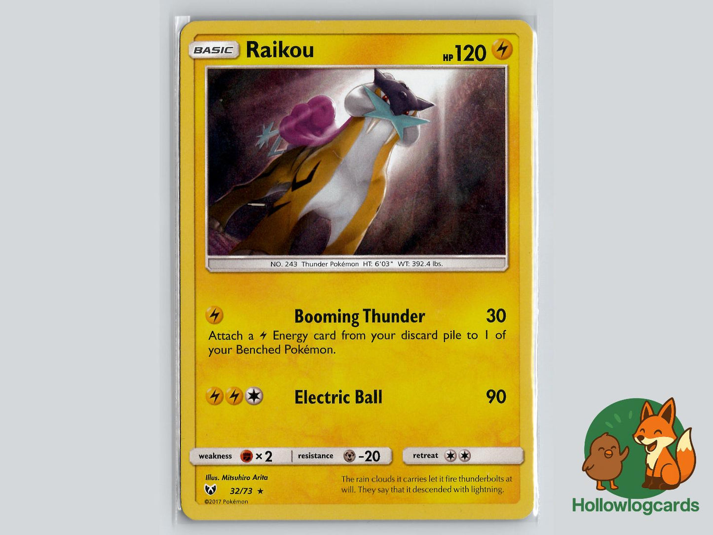 Raikou (32/73) - Shining Legends Pokémon Card