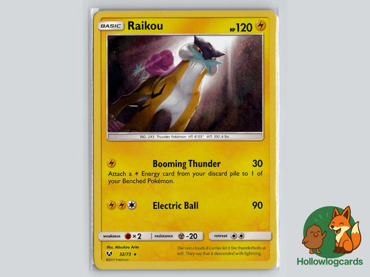 Raikou (32/73) - Shining Legends Pokémon Card