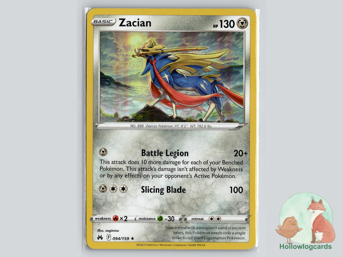 Zacian (094/159) - Crown Zenith Pokémon Card