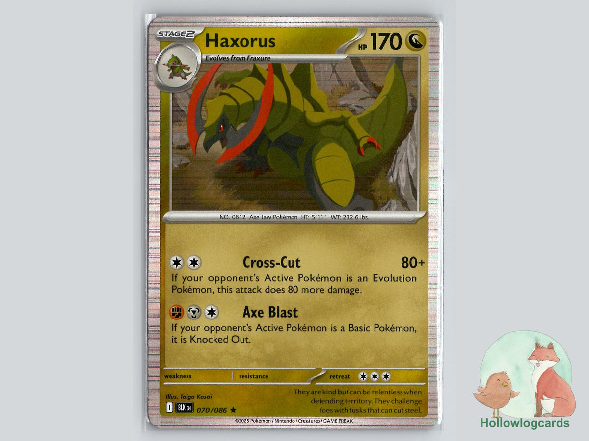 Haxorus (070/086) - Black Bolt Pokémon Card