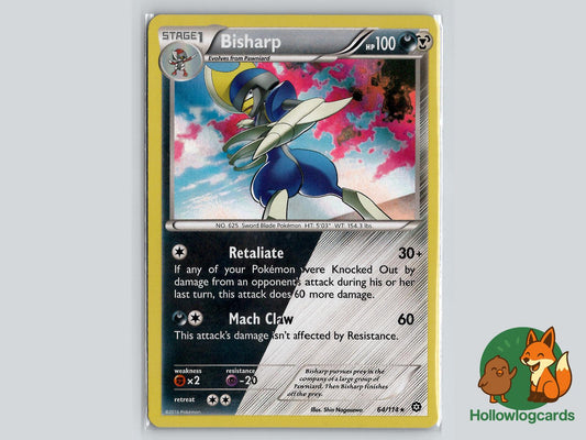 Bisharp (64/114) - Steam Siege Pokémon Card