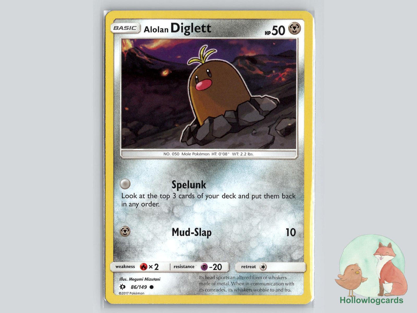 Alolan Diglett (86/149) - Base Pokémon Card