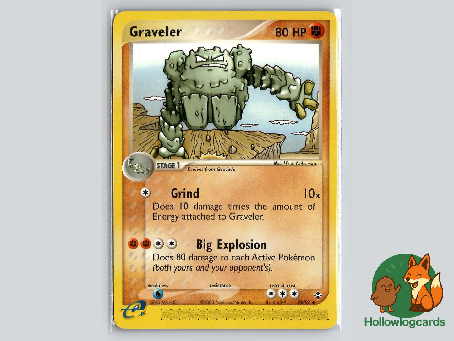 Graveler (29/97) - Dragon Pokémon Card