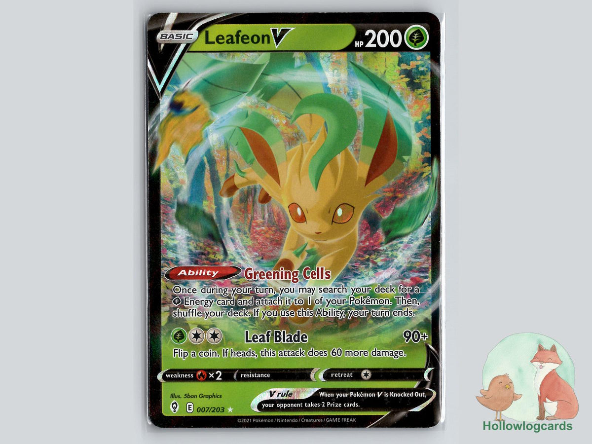 Leafeon V (007/203) - Evolving Skies Pokémon Card