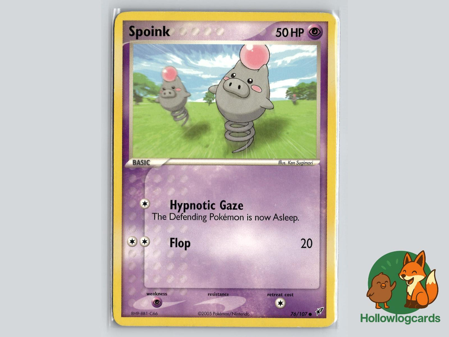 Spoink (76/107) - Deoxys Pokémon Card