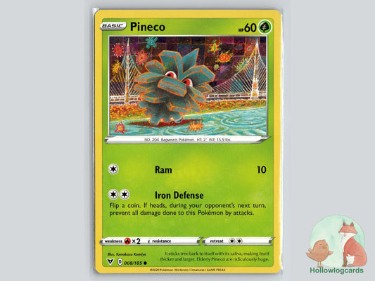 Pineco (008/185) - Vivid Voltage Pokémon Card