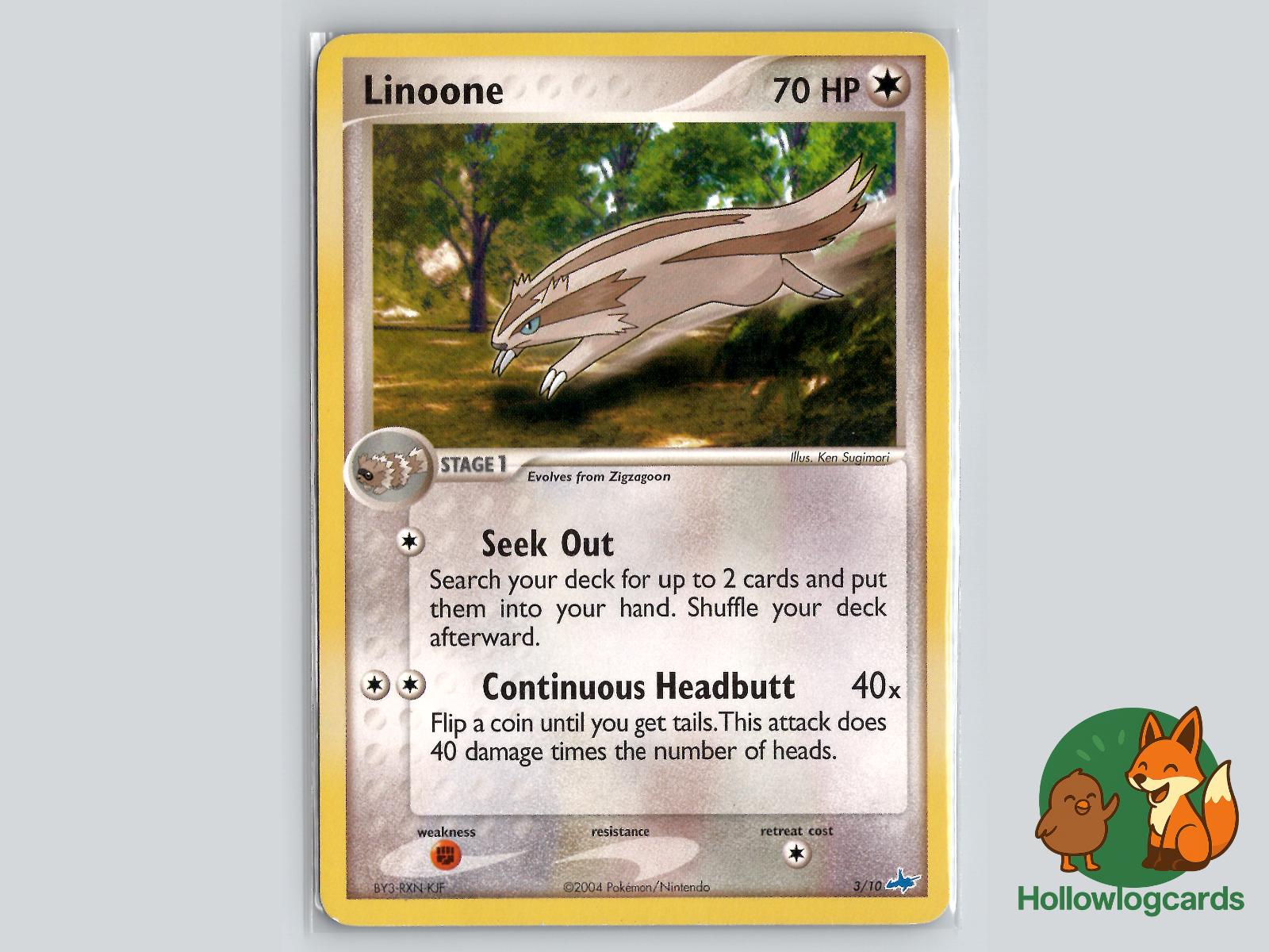 Linoone (3/10) - EX Trainer Kit Latios Pokémon Card