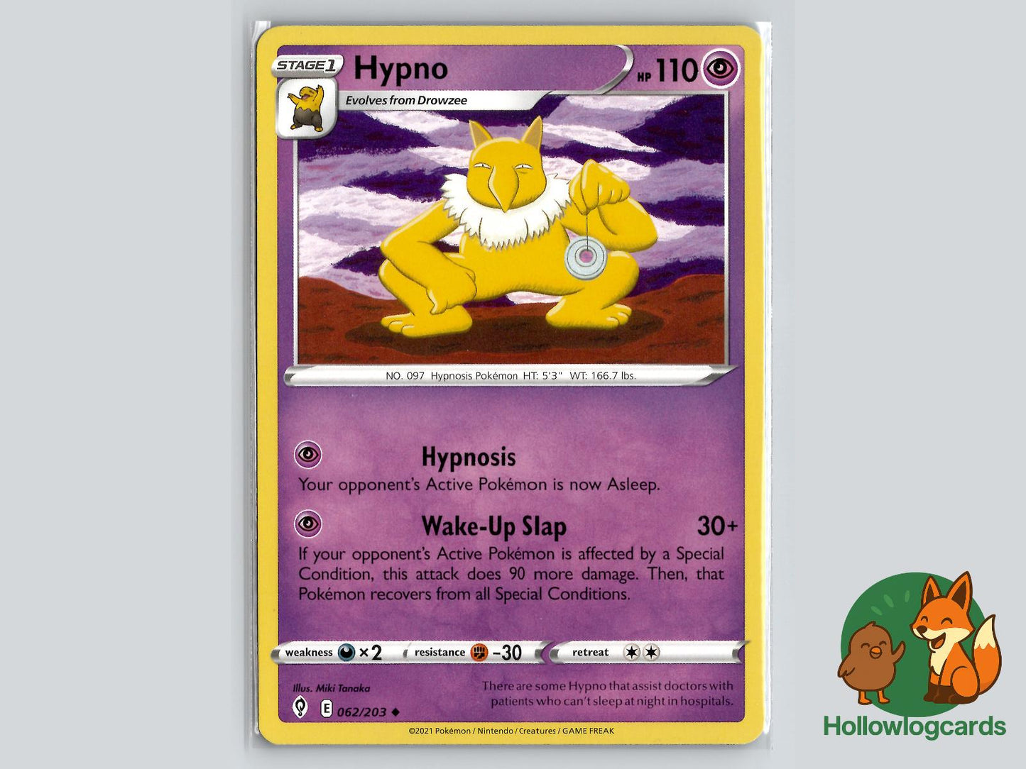 Hypno (062/203) - Evolving Skies Pokémon Card