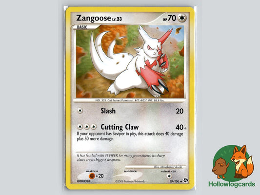 Zangoose (59/106) - Great Encounters Pokémon Card