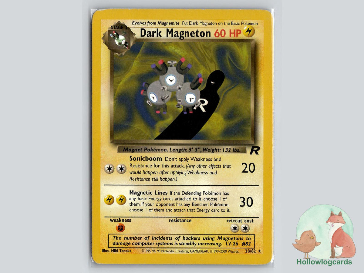 Dark Magneton (28/82) - Team Rocket Pokémon Card