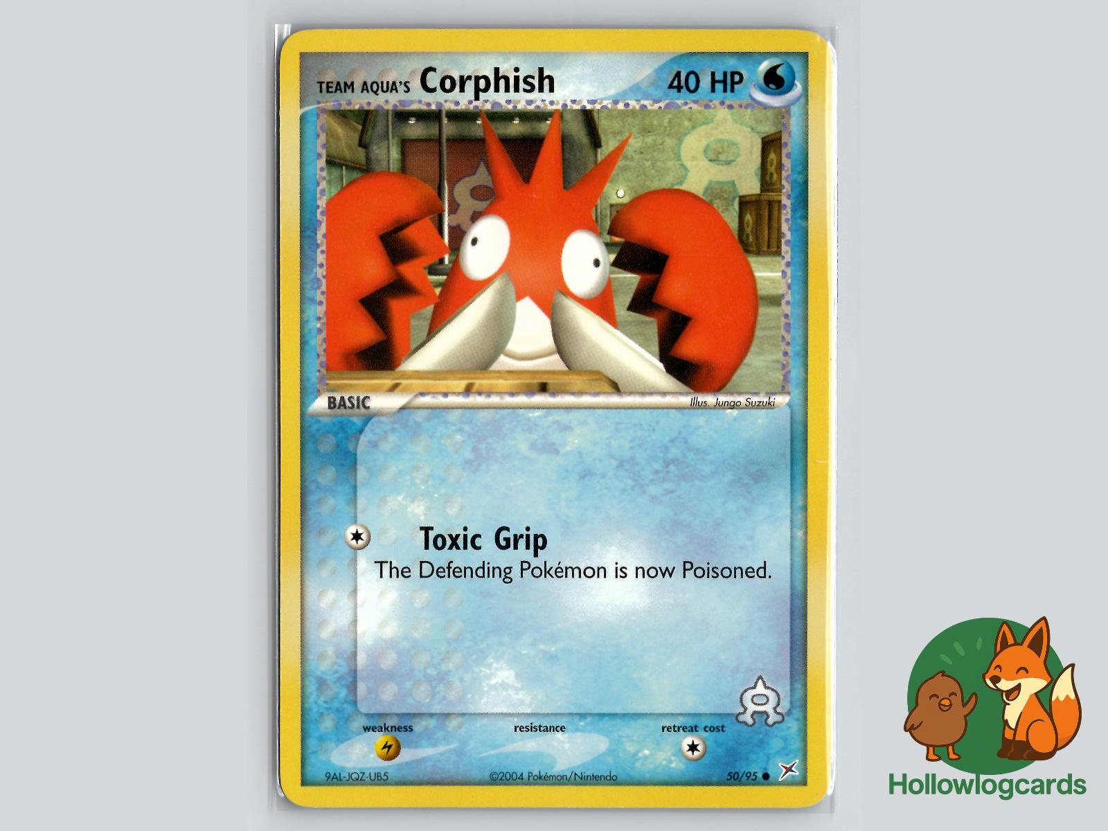Team Aqua's Corphish (50/95) - Team Magma vs Team Aqua Pokémon Card