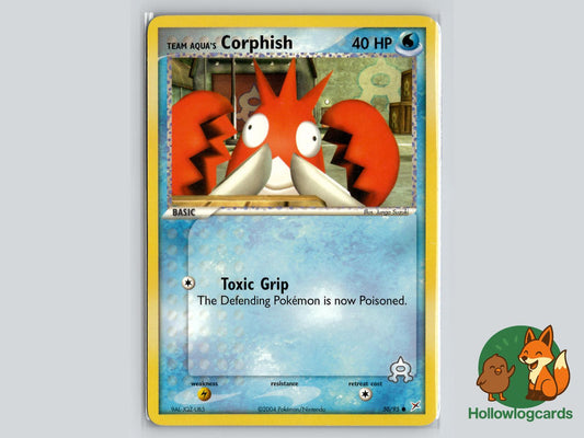 Team Aqua's Corphish (50/95) - Team Magma vs Team Aqua Pokémon Card