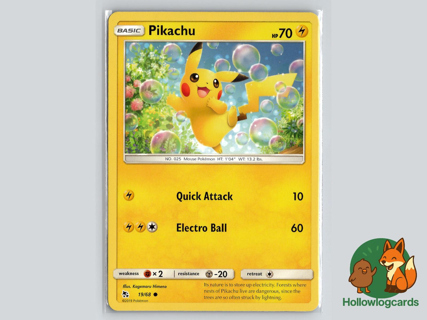Pikachu (19/68) - Hidden Fates Pokémon Card