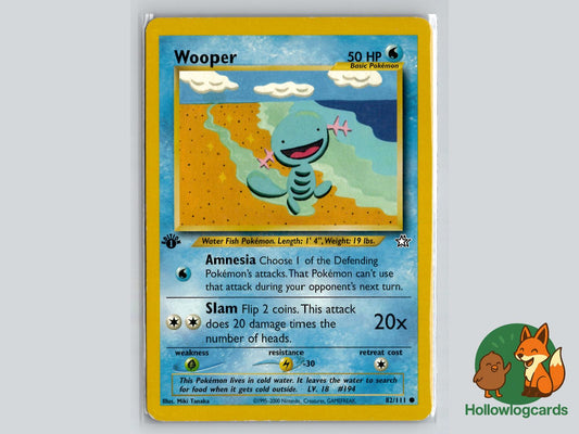 Wooper (82/111) - Neo Genesis Pokémon Card
