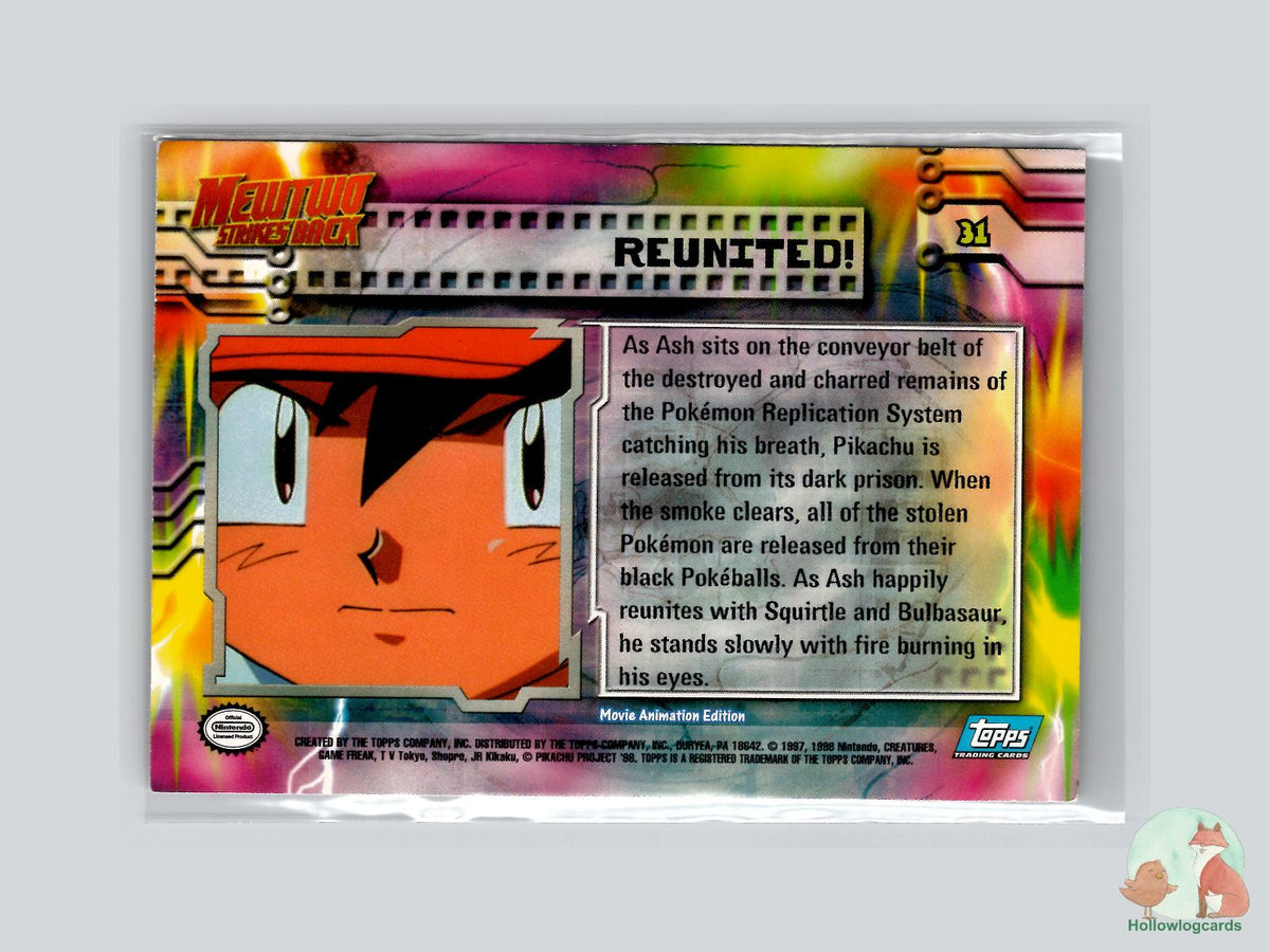 Reunited [Bulbasaur, Squirtle, Pikachu] (#31) - Topps Mewtwo Strikes Back