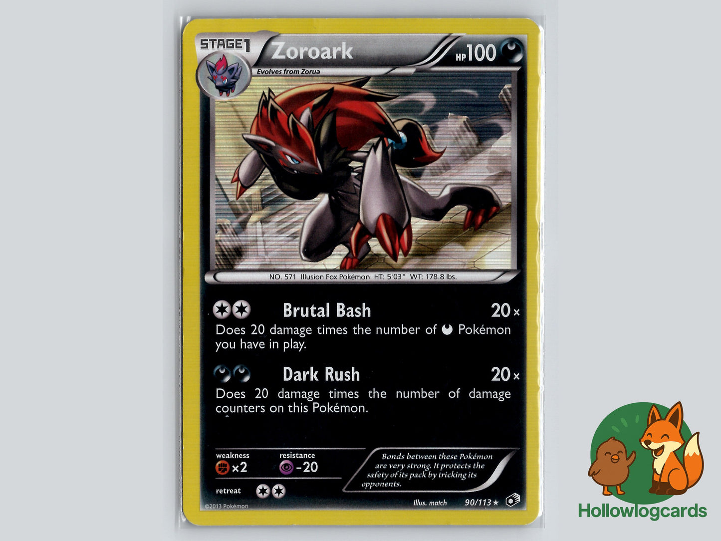 Image of Zoroark Legendary Treasures (LTR) #90