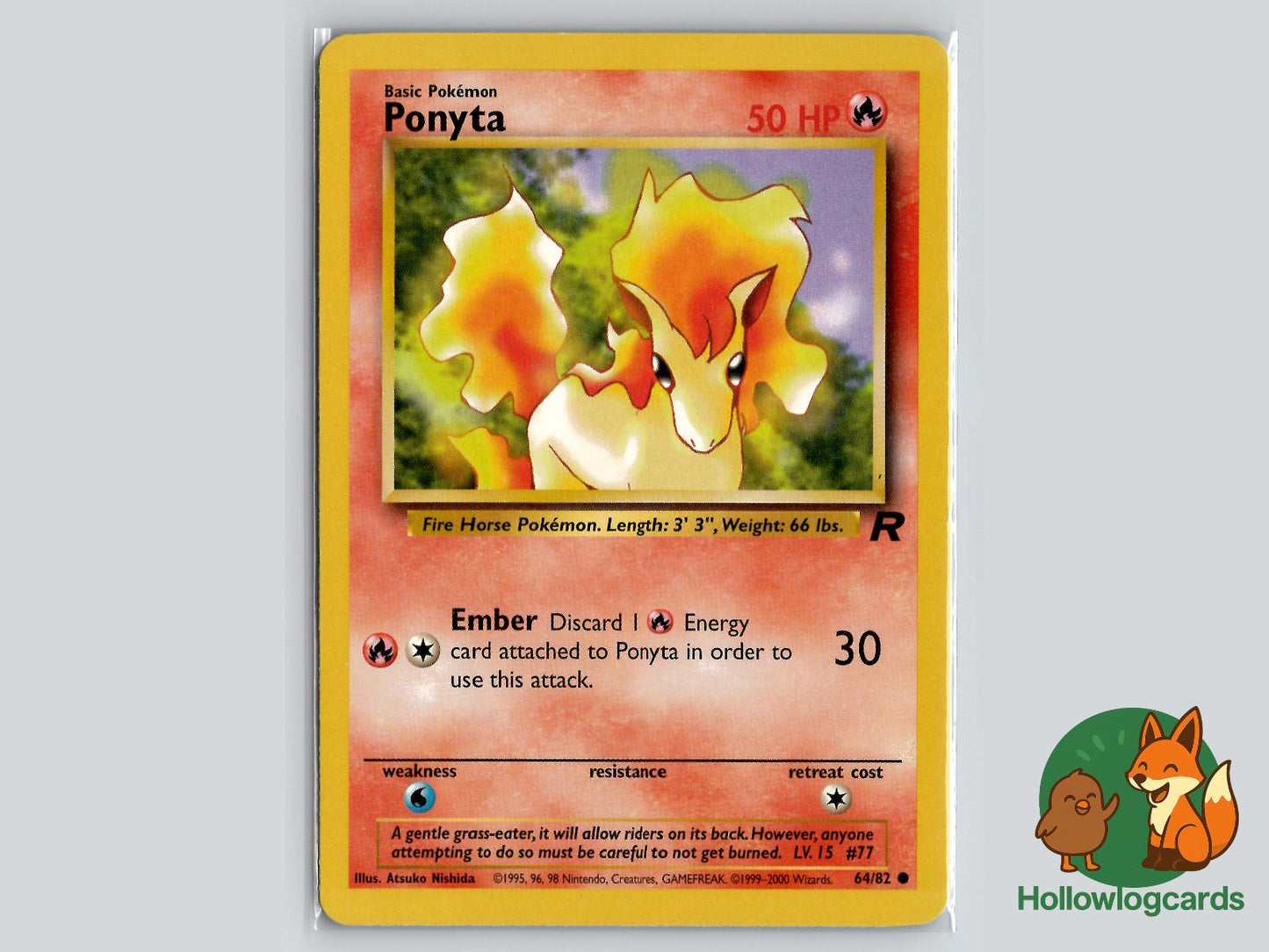 Ponyta (64/82) - Team Rocket Pokémon Card
