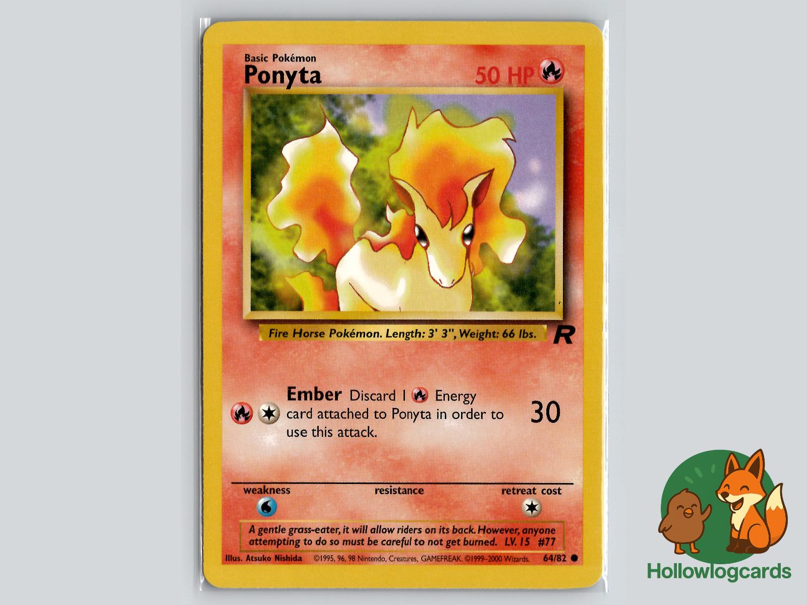 Ponyta (64/82) - Team Rocket Pokémon Card
