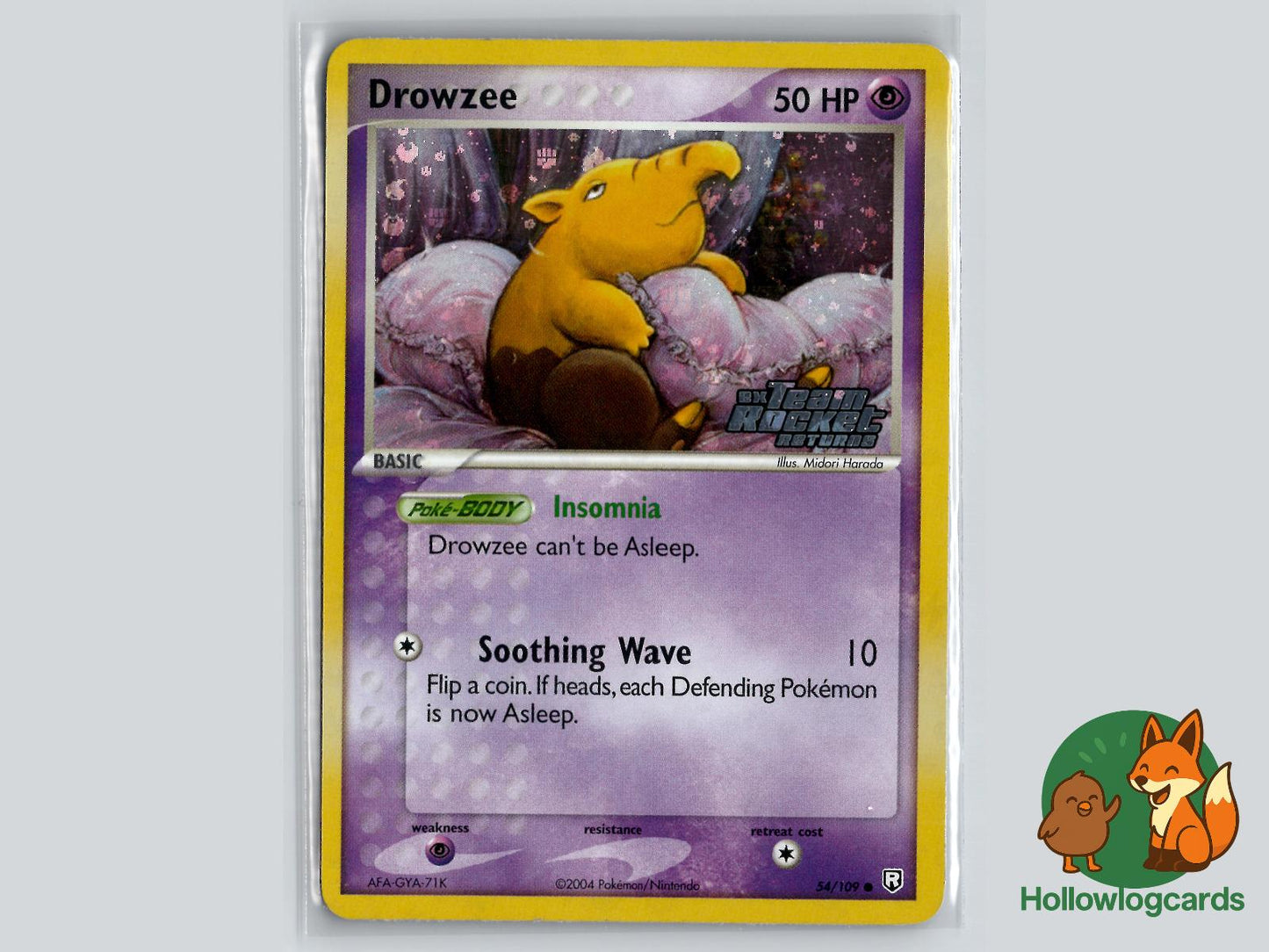 Drowzee (54/109) - Team Rocket Returns Pokémon Card