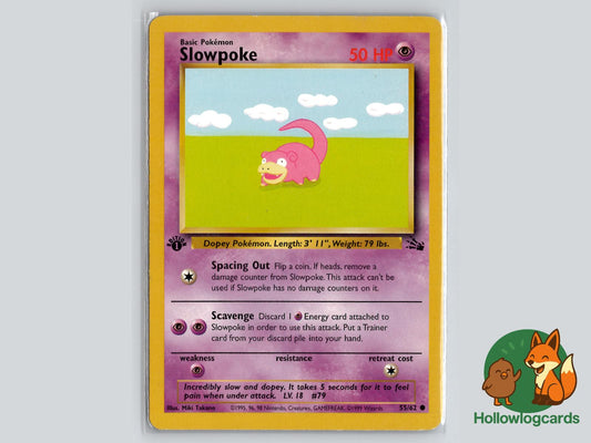 Slowpoke (55/62) - Fossil Pokémon Card