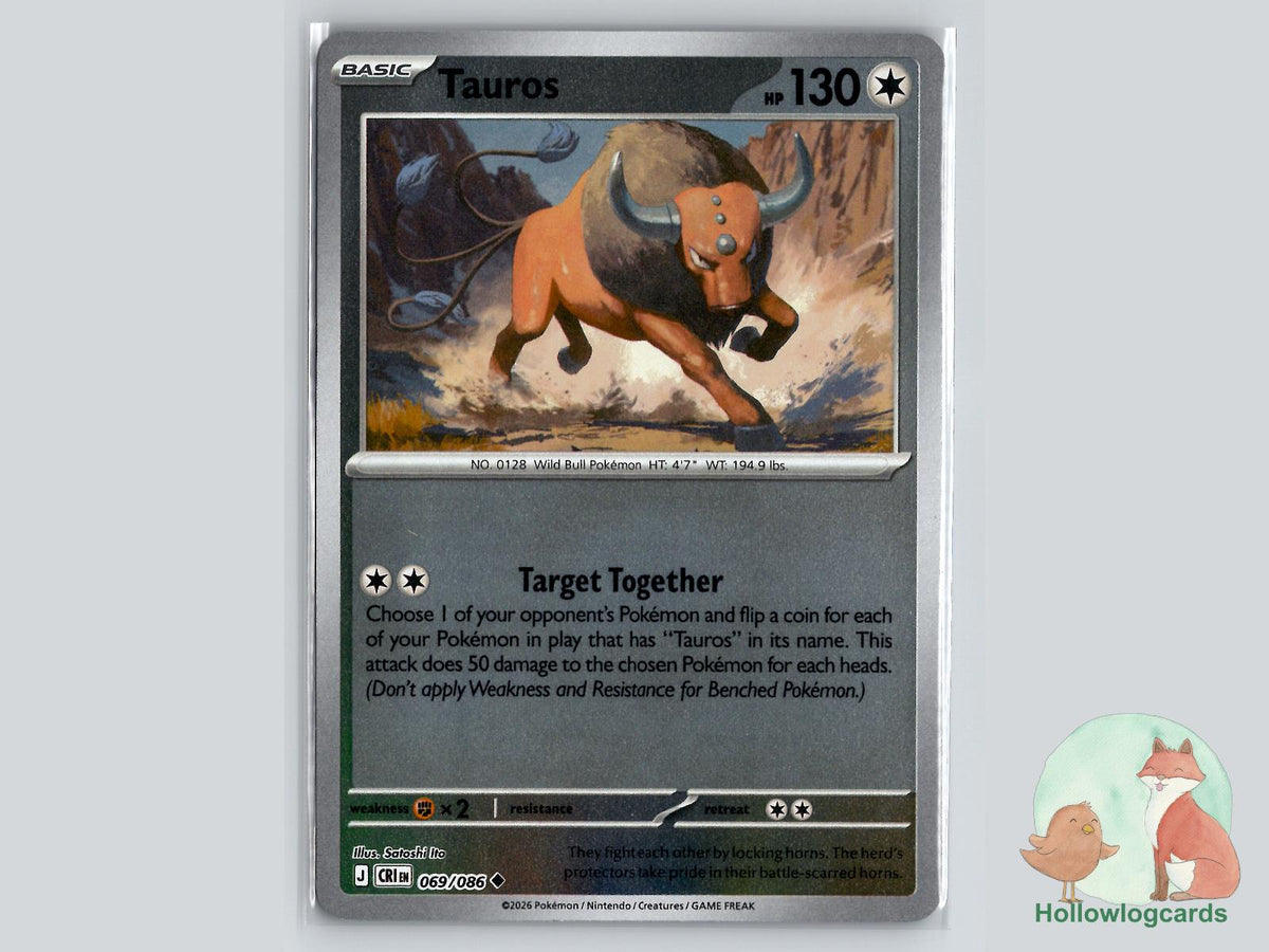 Tauros (069/086) Pokémon Card