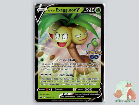 Alolan Exeggutor V (SWSH225) - Sword & Shield Pokémon Card