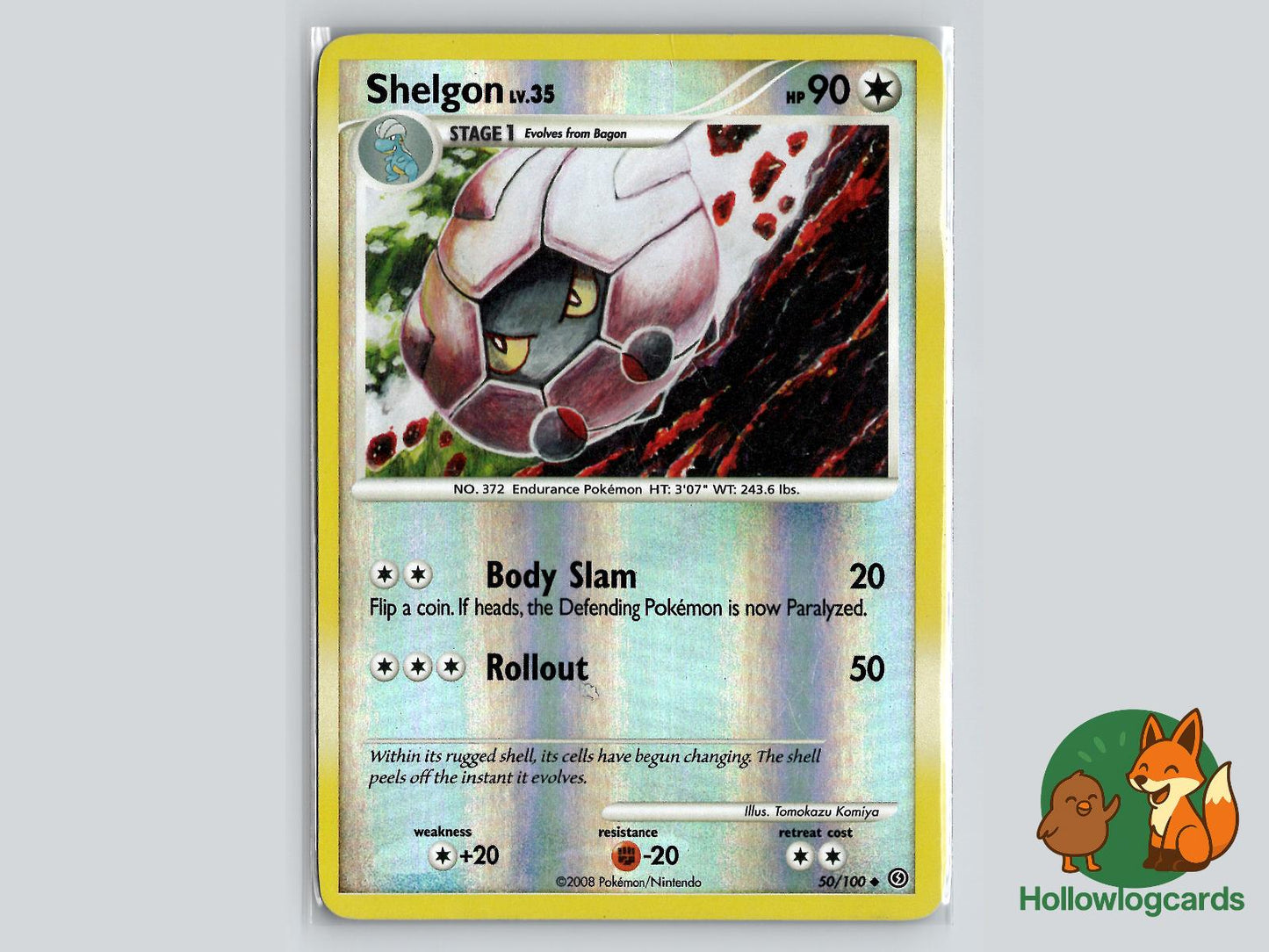 Shelgon (50/100) - Stormfront Pokémon Card