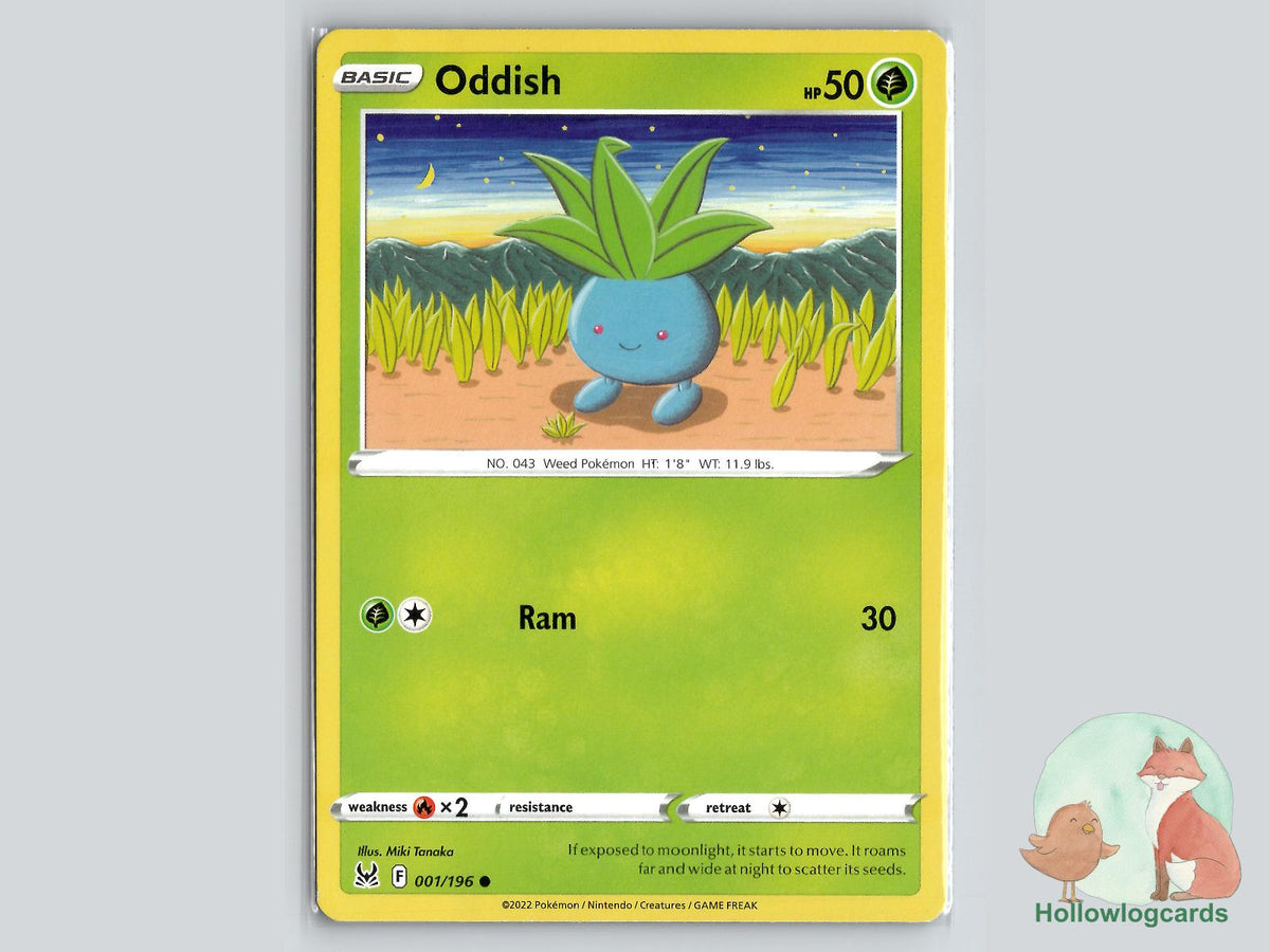 Oddish (001/196) - Lost Origin Pokémon Card