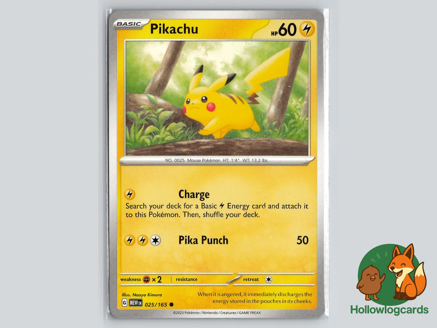 Pikachu (025/165) - 151 Pokémon Card