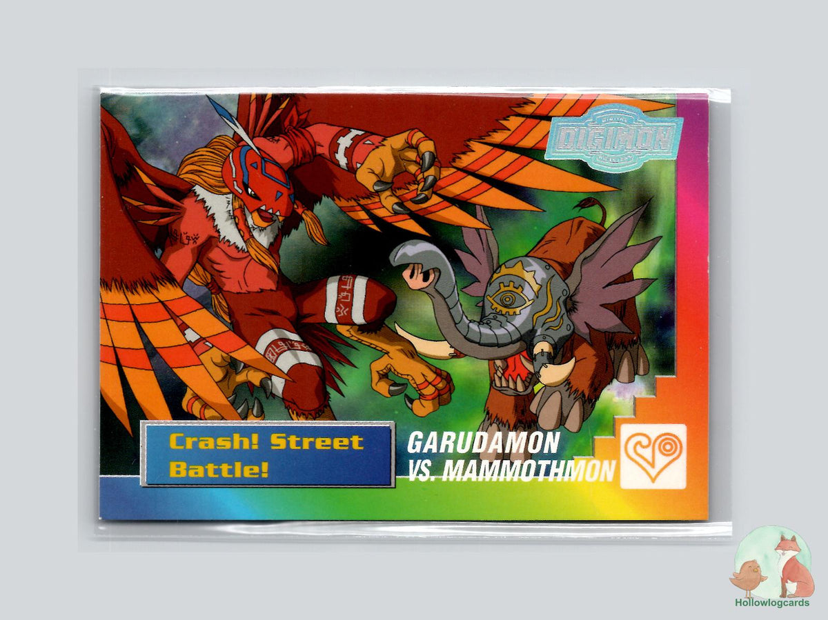 Garudamon vs. Mammothmon (30/32) 2000 Upper Deck Digimon card
